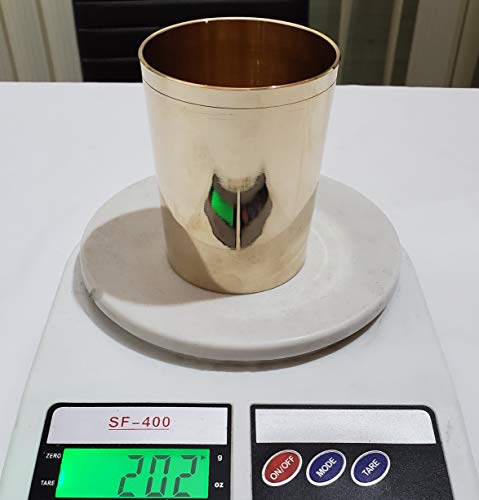 Image of Pure Source India Handmade Bronze Kansa Glass, Small in Size, Many More Health Benefit of Regular Use of This Glass, 4 Pcs.