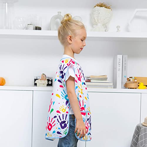 2 Pack Kids Art Smock, Waterproof Artist Painting Aprons, Sleeveless Children Art Smocks With Pockets For Age 2-7 Years #TOP6