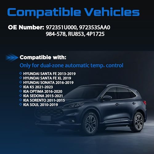 Image of AITKEN HVAC Blower Motor Resistor for Hyundai Kia Models | Fits Hyundai Santa Fe 2013-2018, Sonata 2016-2019; Kia Optima 2016-2019, Sedona 2015-2019, Sorento 2011-2015, Soul 2014-2019