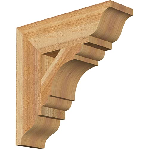 4"W x 14"D x 14"H Olympic Traditional Rough Sawn Bracket, Western Red Cedar