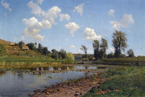 Peinture sur toile vue de Lubni Ukraine pour décoration de chambre