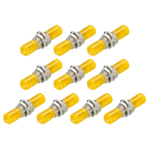 QUARKZMAN 10 Stück Glasfaser Adapter ST/UPC Kupplung Einzeln Modus Einfacher Adapter ST-ST UPC für Network Internet Anschluss