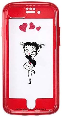 Amazon カラー ハートクリア Iphone8 Iphone7 Iphone6s Iphone6 ベティ ブープ Ijoy ケース アイジョイ 全面 360 保護 ソフトケース ソフト ハード ハイブリッド キャラクター シンプル グッズ ベティブープ ベティ Betty Boop アイフォン Iphone 8 7 6s 6
