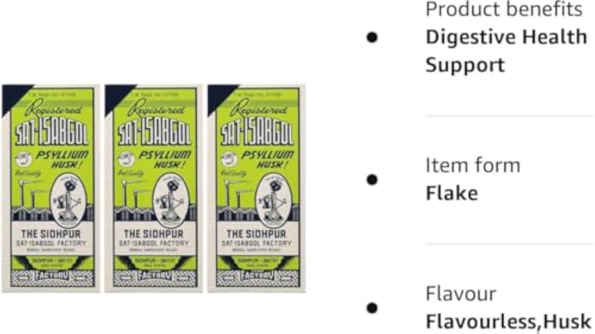 Telephone Psyllium Husk (Sat-Isabgol), 200g Pack
