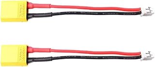 JINOARC 2 Packs Male XT30 to 2-PIN JST-PH2.0 Female Adapter Conversion Cable 22AWG 10cm for Furitek Tegu Lizard ESC RC Car Plane