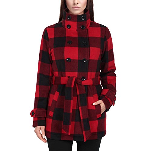 Image of Ike Behar Ladies Fleece Jacket,Red (Small)