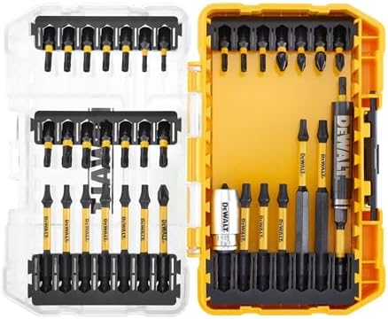 
DEWALT Jeu d'embouts de vissage FLEXTORQ 37 pièces - Coffret TOUGHCASE retrait facile - DT70732T-QZ pour perceuse-visse