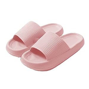 Yeeteepot Herren Damen Badeschlappen Cozislides Dusch Badeschuhe Bequeme Home Slippers Wolke Hausschuhe Badelatschen Sommer Rutschfeste Pantoffeln