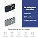 DXYXYO Mini Armless Reading Glasses for Women Men, 2 Pack Thin Legless Nose Clip Readers Compact with Small Portable Case, 3.0 Black and Grey
