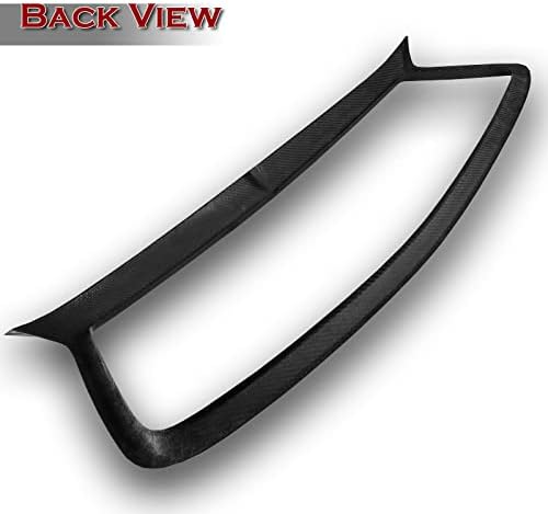 100% Real Carbon Fiber Front Grille Grill Trim Cover fit for compatible with 2017-2022 Infiniti Q60, Add-On Front Bumper Grill Overlay Cover