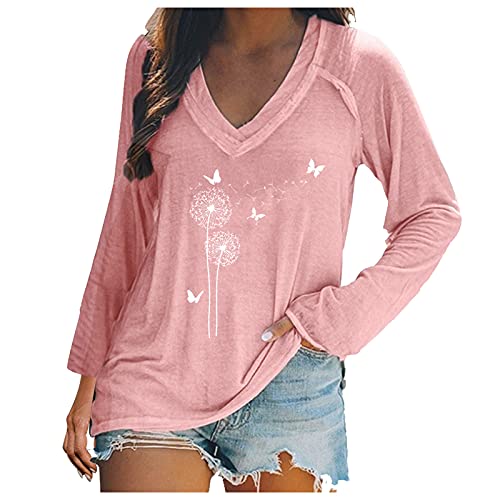 Patchwork Loose T Shirt Women Summer Casual Split V Neckline Chiffon Blouses Loose Tunic Short Sleeve Tops Shirts for Women, Women's V Neck Floral Print T-Shirts Casual Short Sleeve Tops Blouse
