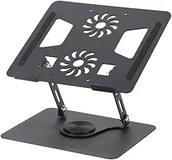 Suporte Ajustável para Notebook e Tablet, Base Ergonômica em Alumínio, Compatível com 10-17 Polegadas