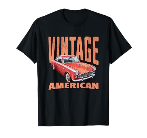 Gráfico de coche clásico retro americano Camiseta
