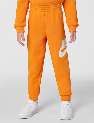 Image of Nike Kids' Sportswear Club Fleece Pullover Hoodie and Joggers 2-Piece Outfit Set (Large Swoosh Logo)