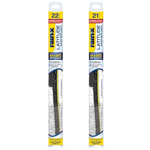 Rain-X 810236 Latitude 2-In-1 Water Repellent Wiper Blades, 22