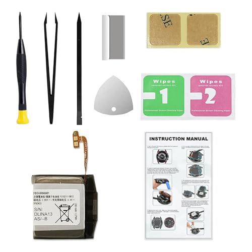 Replacement Battery for Galaxy Watch 3 (45mm), EB-BR840ABY Battery Compatible with Samsung Galaxy Watch 3 45mm SM-R840 SM-R845, with Repair Tools & Instruction