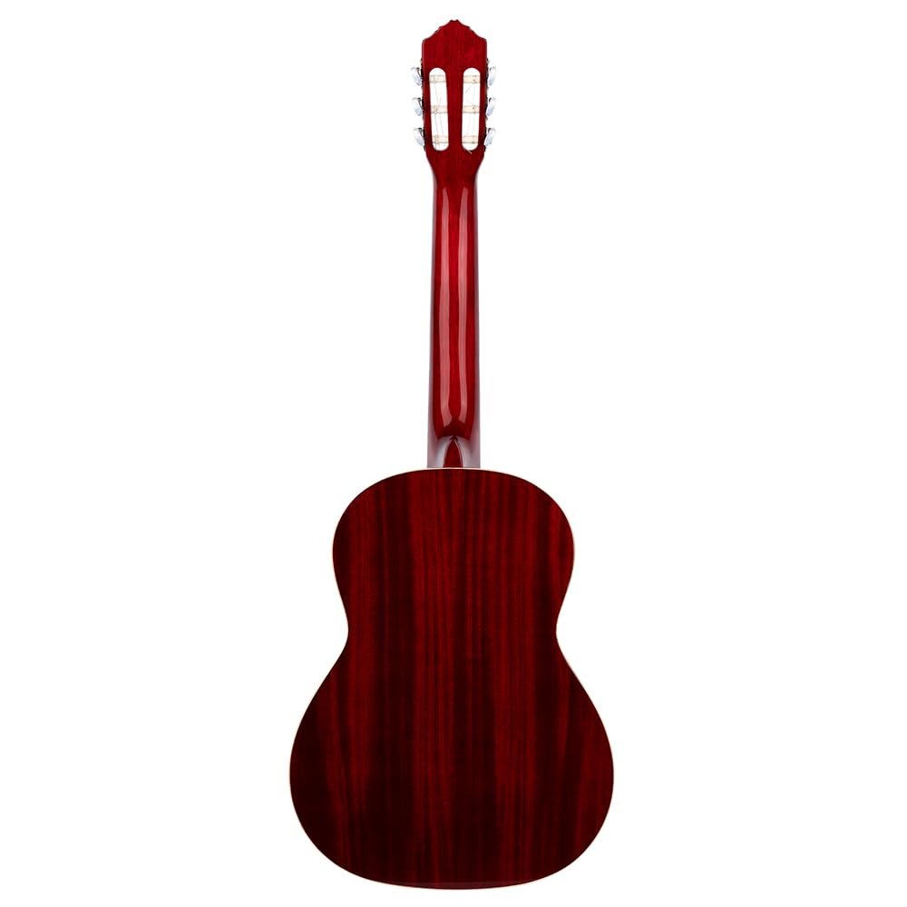 Ortega Guitars Guitare Classique Gaucher – 4/4 – Family Series – Housse Incluse – Épicéa / Acajou, Rouge (R121LWR)