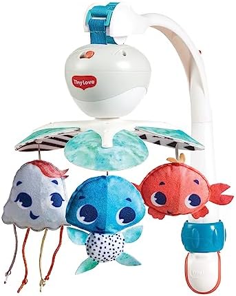 Tiny Love Baby Mobile for Crib, 3-in-1 Take Along Mobile, Treasure The Ocean