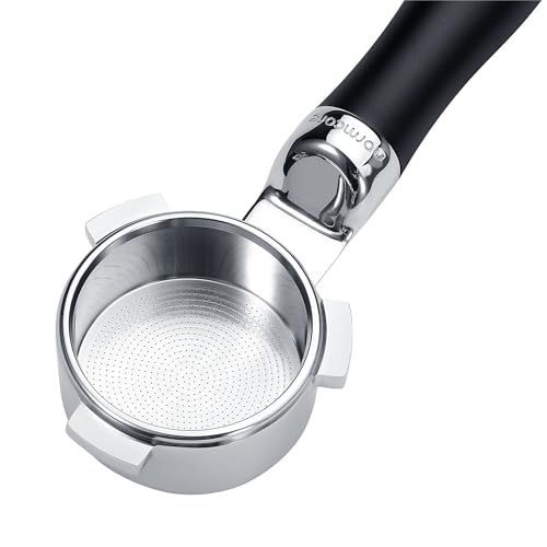 Image of Normcore 54mm Flat Bottomless Portafilter with Built-in 0.28mm High Extraction Basket For 54mm Breville Sage Solis Barista Machines Espresso Machines, 22g