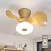 Homefire Ventilatore da soffitto a LED con illuminazione - moderno Ventilatore silenzioso Telecomando dimmerabile Ventilatore per camera da letto Soggiorno Sala da pranzo Camera dei bambini