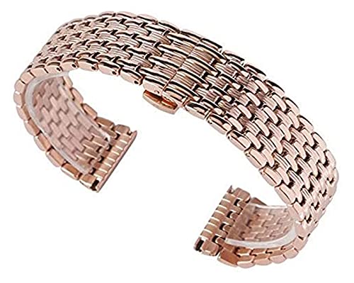 Bracelet montre acier rose golden anti-usure pour sangle 22mm