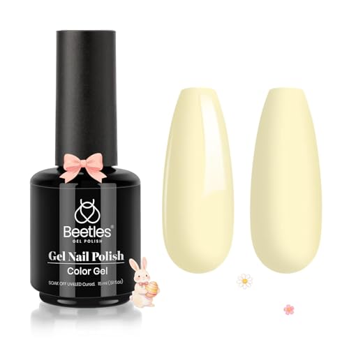 Beetles Yellow Gel Polish - Lemon Cheese 15ML/0.51Fl Oz, Pastel Y...