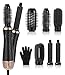 Hairstyler 6 in 1 Air Styler Set Mit 1000W Haartrockner, Rundbürstenföhn, Airflow Lockenstab Automatisch, Warmluftbürste Glättbürste, Föhnbürste, Für Haar Volumen, Glätten, Trocknen, Locken
