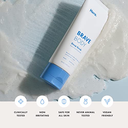 Brave Body Deep Scrub From Hero Cosmetics - Weekly Smoothing Body Scrub Visibly Renews And Smooths For Glowing Skin With Dissolving Sugar - Not Harsh Or Abrasive (160Ml, 3.4 Fl. Oz.) #TOP4