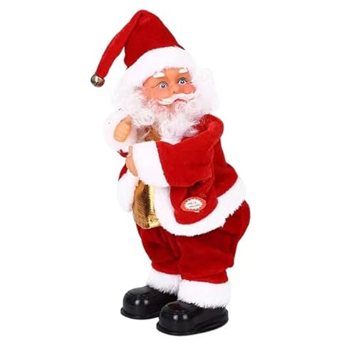 Papá Noel, Papá Noel, Trasero de Papá Noel, Escalera de Cuerda de Escalada de Papá Noel, Cuerda de Escalada a árbol con decoración Colgante de música Cover