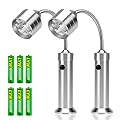KOSIN Barbecue Grill Light Magnetic Base Super-Bright LED BBQ Lights - 360 Degree Flexible Gooseneck, Weather Resistant, Batteries Included - Pack of