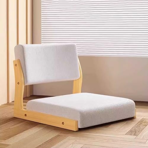 Chaise de sol en bois pour soulager le dos lors de la relaxation sur balcon