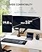 HUANUO 17-32 Inch Dual Monitor Stand, Vertical Dual Monitor Mount, Monitor Stand 2 Monitors, Ergonomic Adjustable Tilt/Swivel/Rotate, Weight Max 19.8 lbs, VESA 75/100mm