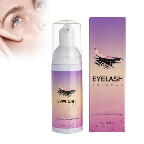 Champú de Espuma de Pestañas, Lavar y Duchar Extensiones de Pestañas, para Extensiones y Pestañas Naturales, Champú para Extensiones de Pestañas, Uso en Salón y Familiar, mascara-7