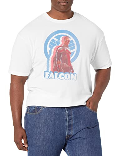 T-shirt Winter Soldier Marvel effet usé col rond manches courtes grand
