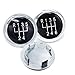 Car Shift Lever 5/6 Speed Car Gear Knob Cap Cover Chrome Shifter Head Cover Fit for VW Fit for Passat B6 2005-2011 B7 2010-2014 CC 2009-2012 Car Joystick(5 Speed)
