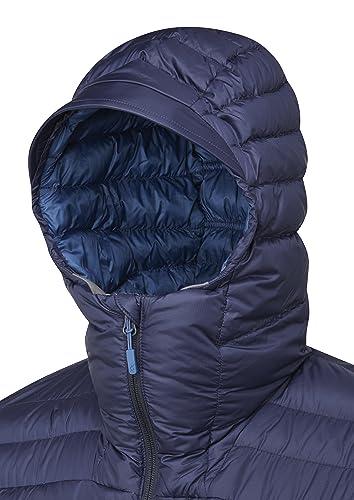 Image of Rab Men's Microlight Alpine 700-Fill Down Hooded Puffer Jacket for Hiking & Skiing