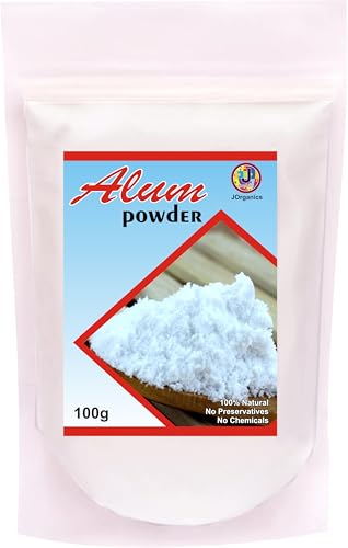 Image of JOrganics Fitkari Alum Powder Water Purification for Skin | After Shave Canker Sores| Pure Fitkari | Teeth Cracks | in Heels 100 Grams