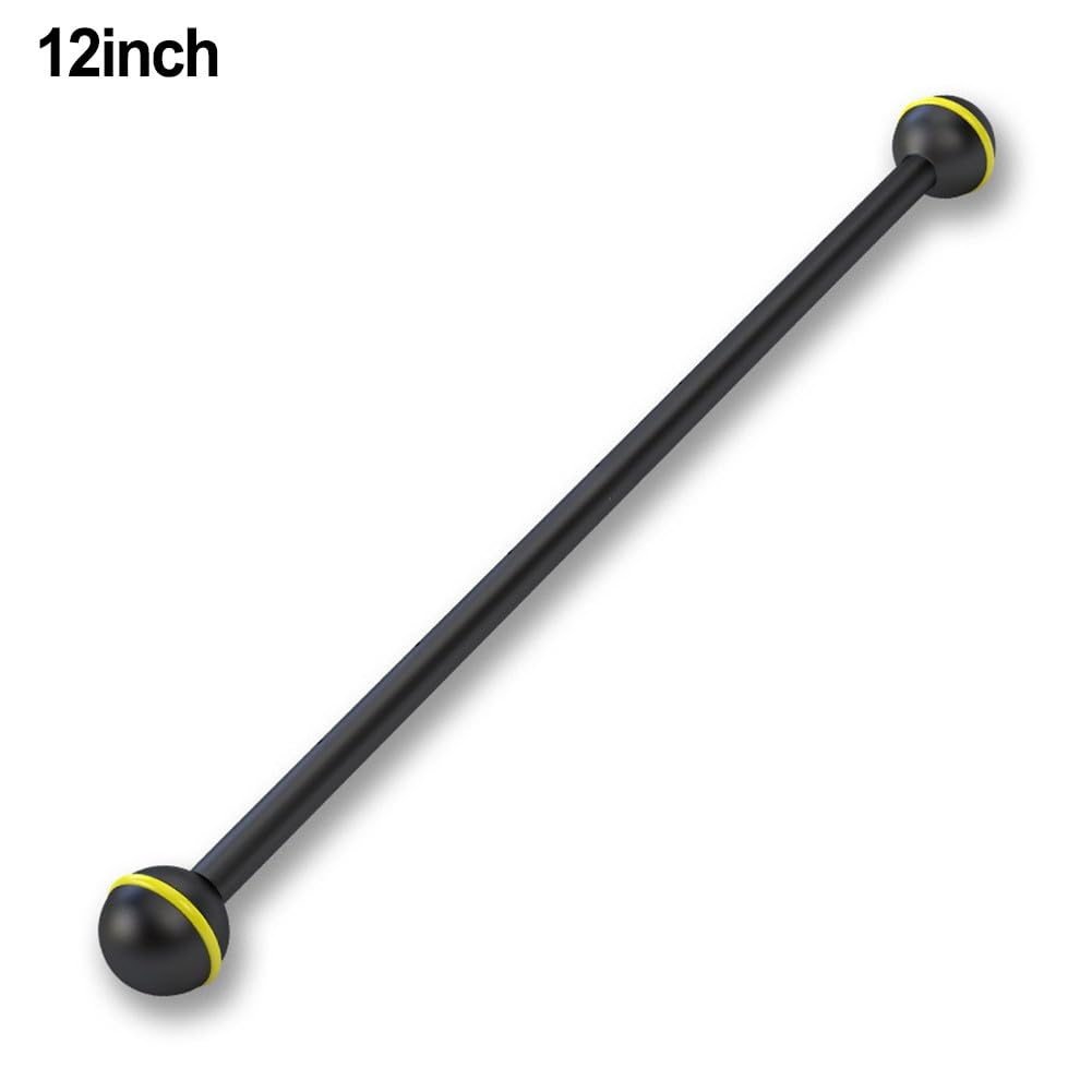 BlissfulAbode Poste de luz para fotografía de buceo con doble cabeza esférica de aleación de aluminio para cámara subacuática y montaje de linterna, 3.5-12 pulgadas