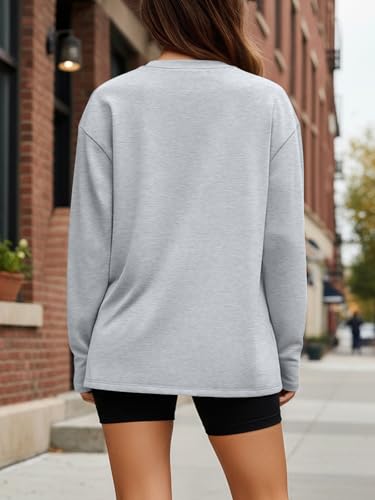 Image of Trendy Queen Womens Oversized Long Sleeve Shirts Fall Tops 2026 Basic Tees