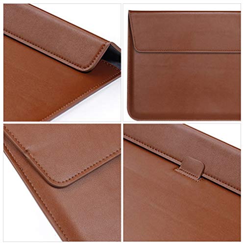 Lurrose Bolsa para Laptop Bolsa Capa Fina para Laptop Bolsa Ultrafina de Couro Pu de 13 Polegadas Mu