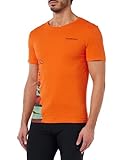 TRANGO Camiseta TOLARP, Rojo Anaranjado, S para Hombre
