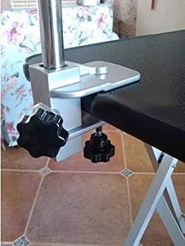 Heavy Duty Dog Pet Foldable Grooming Table Hair Dryer Stand Holder Hands-Free Stainless Steel Groomers Third Arm with Clamp image 5