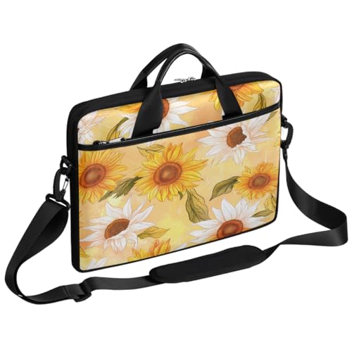 Sacoche ordinateur portable tournesols pour voyager et travailler
