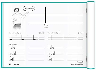 Learning Without Tears - Printing Power Student Workbook, Current Edition - Handwriting Without Tears Series - 2nd Grade Writing Book - Writing and Language Arts Lessons - for School or Home Use