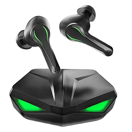 Bluetooth-hörlurar 5.0 TWS Trådlösa hörlurar med mikrofon LED-ljus låg latens spelstereo äkta vattentäta hörlurar låg latens och ljudsurroundljud