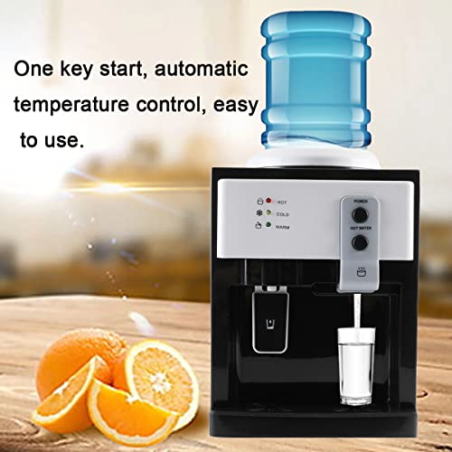 Yilikiss Countertop Water Cooler Dispenser With Hot Cold And Room Temperature Water, Top Loading Hot And Cold Water Dispenser 5 Gallons Drinking Fountain #TOP5