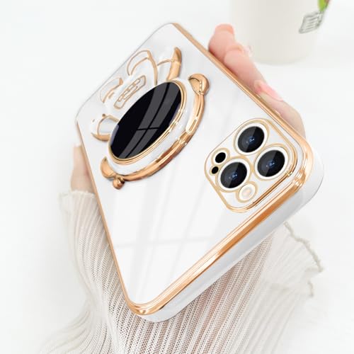 Pepmune for iPhone 16 Pro Max Case with Cute 3D Astronaut Stand, White by Pepmune - Used condition - Image 7