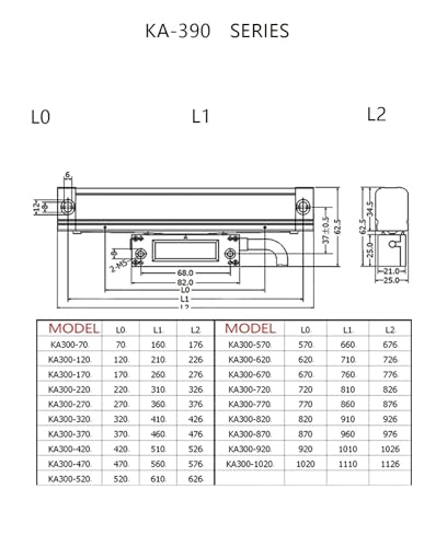 Regla Óptica Lineal KA300 320mm Precisión 5μm miniatura 3