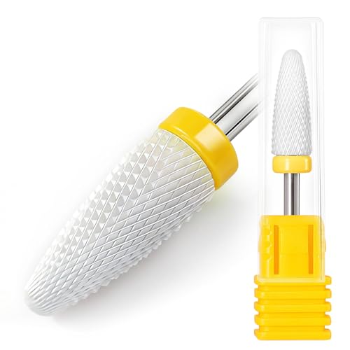 Foret à ongles en céramique cône blanc 1,9 cm pour sublimer vos manucures et pédicures maison