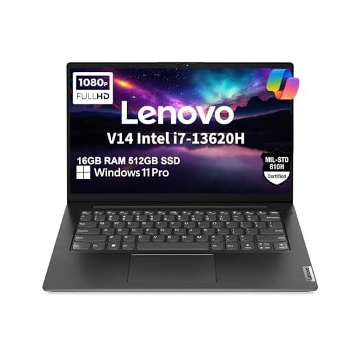 Lenovo V14 Gen 4, 14" FHD Laptop, Intel i7-13620H, 16GB RAM, 512GB SSD